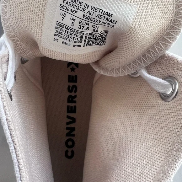 Converse Chuck Taylor All Star High-Top Platform Sneaker Size 7 - Picture 11 of 13